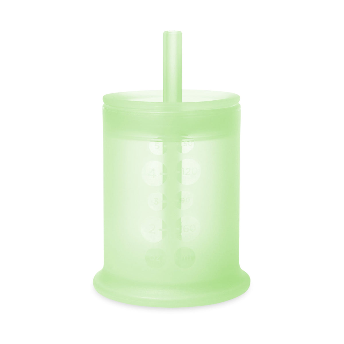 Infant Straw Cup, Silicone Training Cup with Straw Lid (5oz)